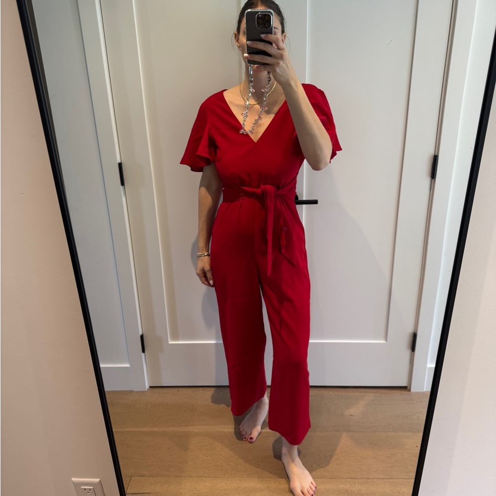 Elegant Red Jumpsuit